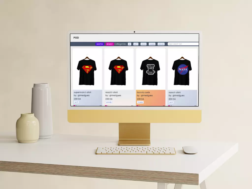 Platforma za tiskanje majic na zahtevo preview